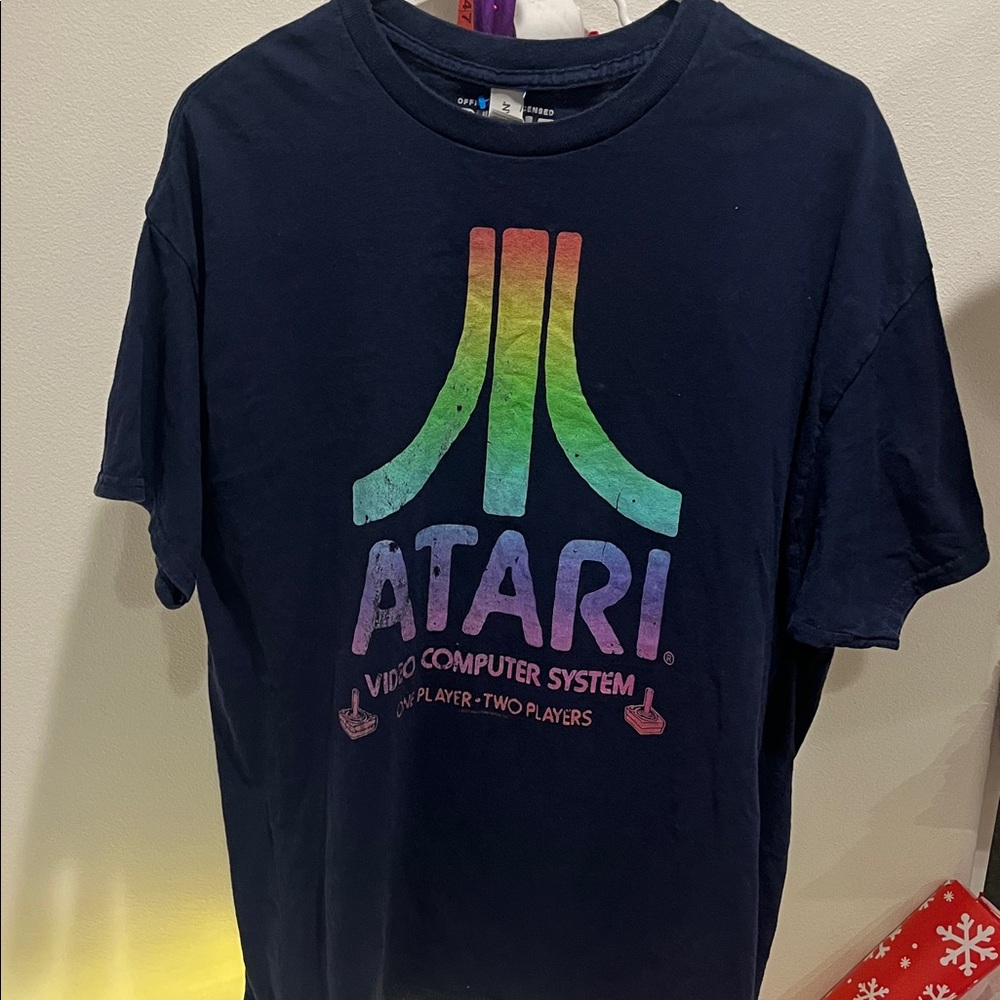 Gildan Navy T-Shirt with Colorful Graphic